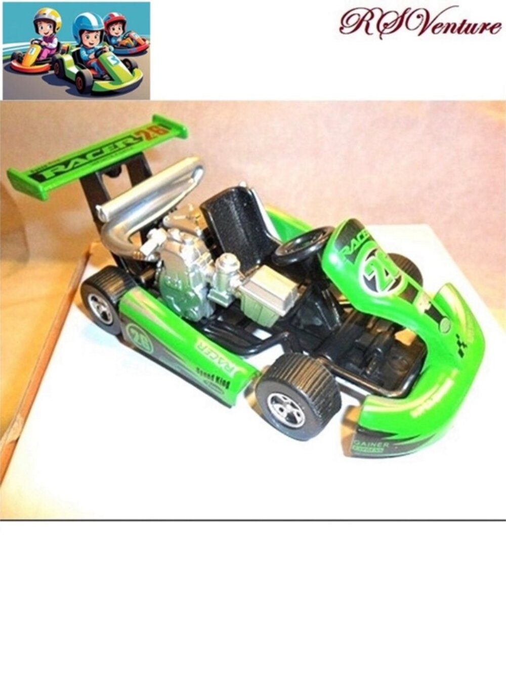 Die-cast Go-Kart Green